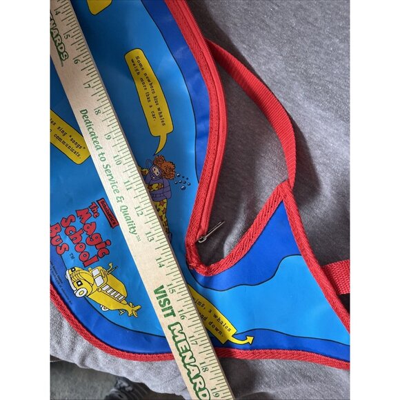 Magic School Bus Bag Whale Shaped Tote Book Bag Vintage 1994 adjusta strap - Picture 5 of 7